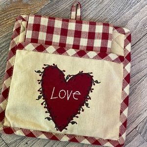 Potholder and Cloth Napkin Set